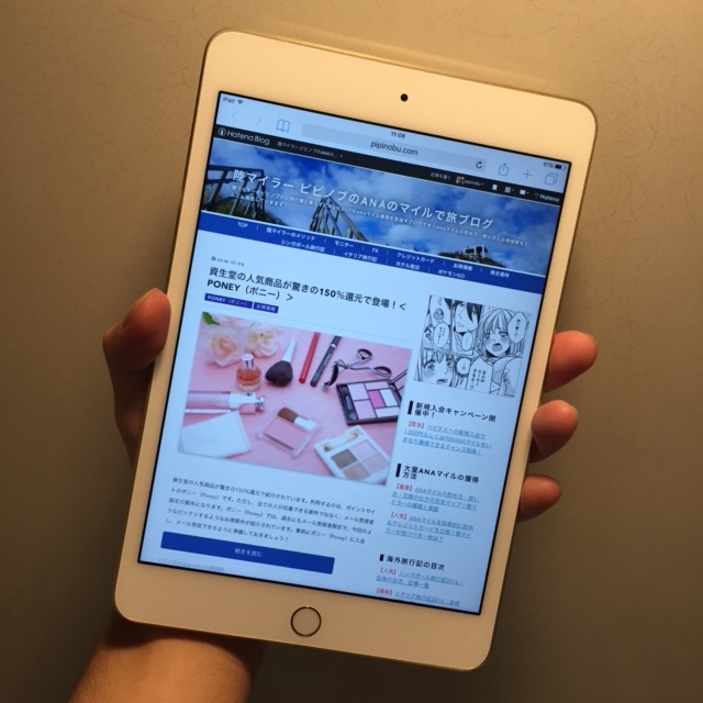 iPad mini4の現物イメージ5