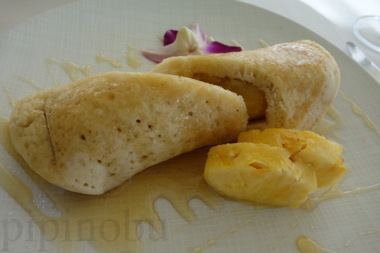 オーキッズの朝食：フォールドリコッタバナナパンケーキ（2）