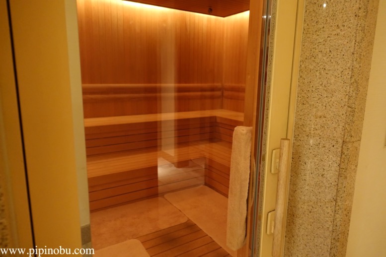 ザ・リッツ・カールトン東京の温浴施設：サウナ（ドライ）