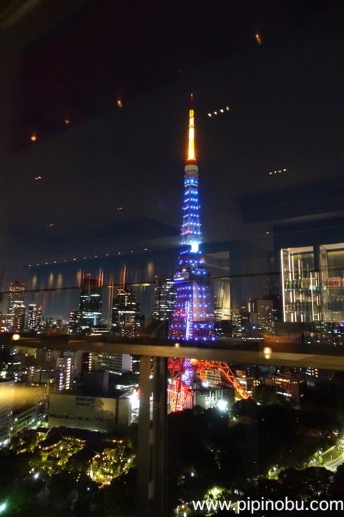 クラブラウンジのナイトキャップ：眺望（東京タワー）