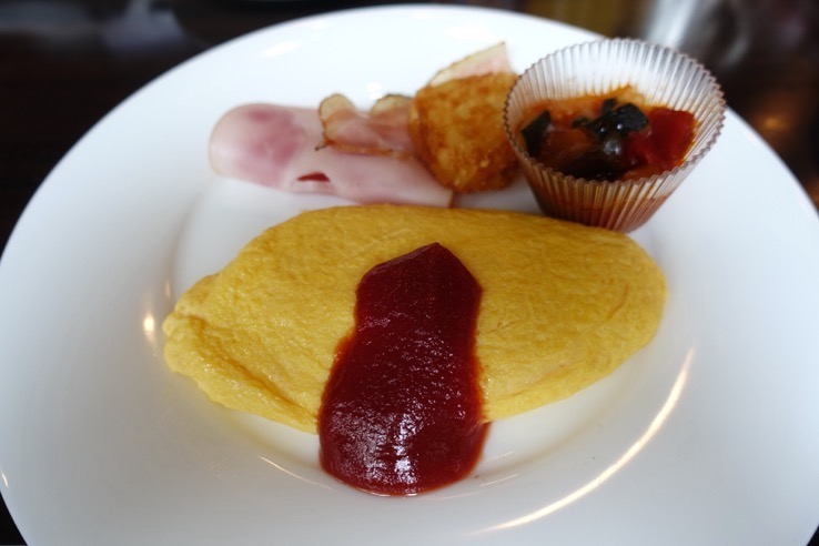 シェラトン都ホテル東京の朝食：洋食（オムレツ）