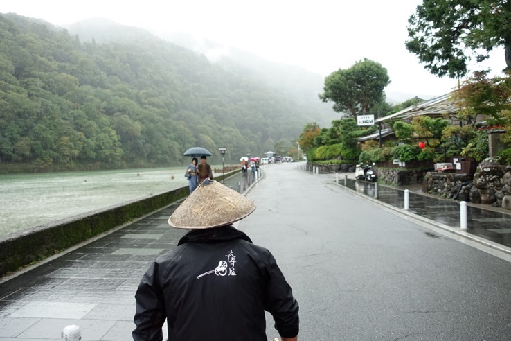 翠嵐ラグジュアリーコレクションホテル京都へのアクセス：人力車からの風景（2）
