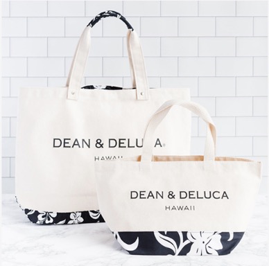 DEAN&DELUCA（ディーンアンドデルーカ）ハワイ限定トートバッグ（エゴバッグ）ハイビスカス柄