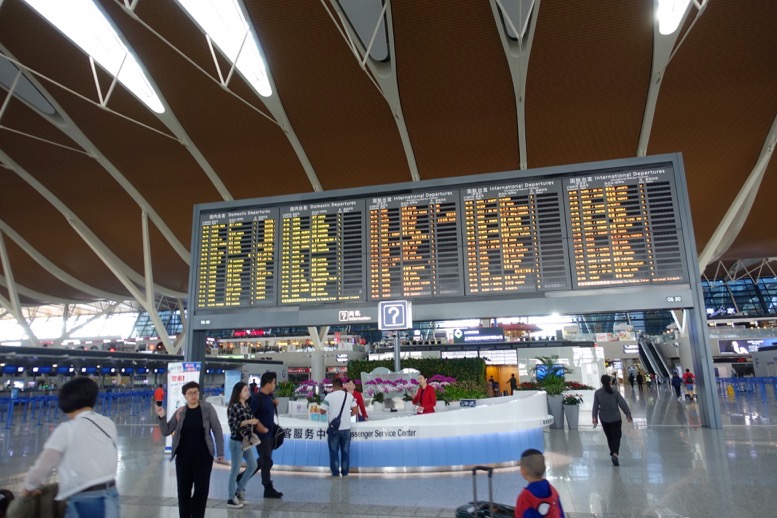 上海浦東国際空港での乗り継ぎ7