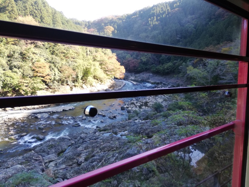 【嵐山】嵯峨野トロッコ列車：列車からの風景（5）