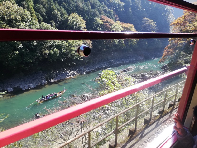 【嵐山】嵯峨野トロッコ列車：列車からの風景（7）