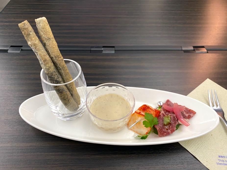 ANAファーストクラスの機内食（フード）：共通（アミューズ）