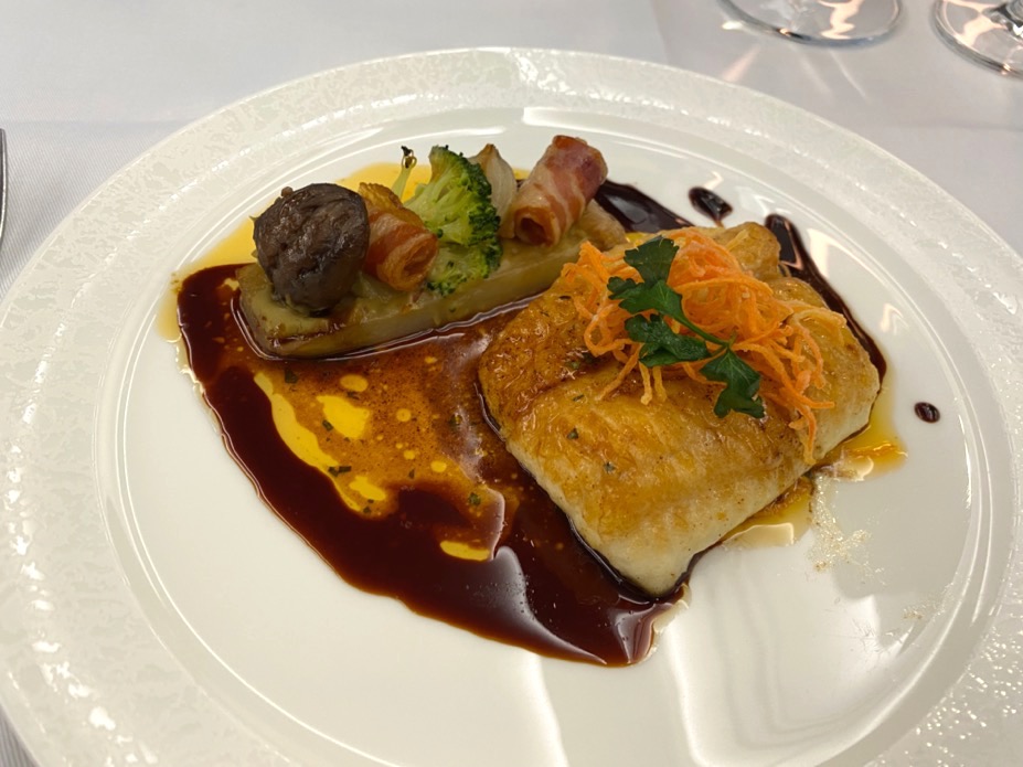 ANAファーストクラスの機内食（フード）：洋食（メイン）