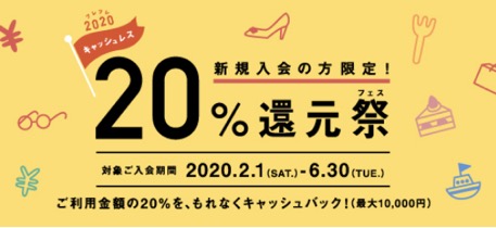 三菱UFJニコスの入会キャンペーンで20％還元！最大10,000円をキャッシュバック！