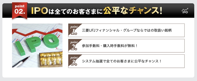 auカブコム証券の特徴2：IPOで公平なチャンス