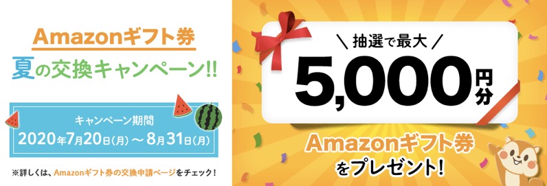 モッピーで「Amazonギフト券交換キャンペーン」概要