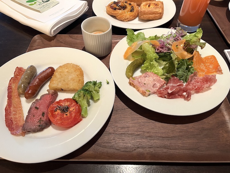 グランドハイアット東京の朝食：ビュッフェ（いただいたもの）