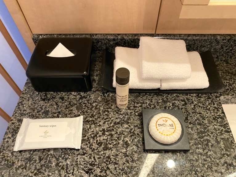 ザ・キャピトルホテル東急「客室」：石鹸＆乳液