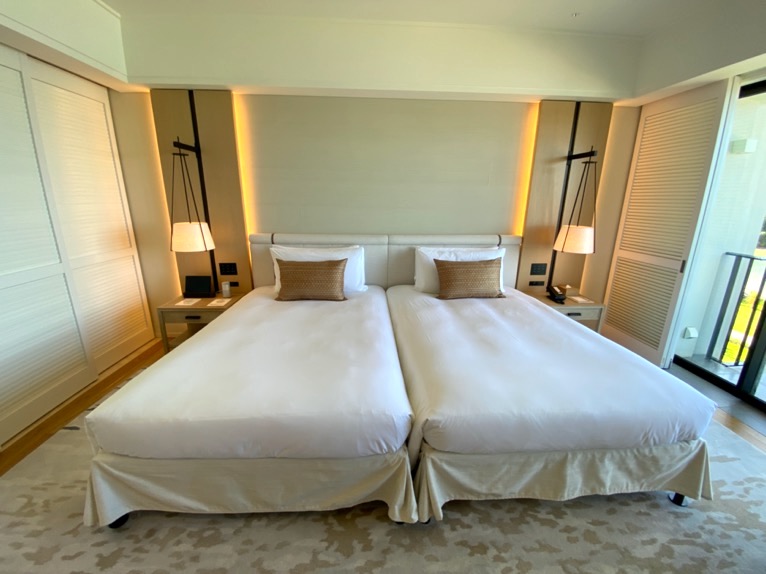 ハレクラニ沖縄「客室」：ベッド
