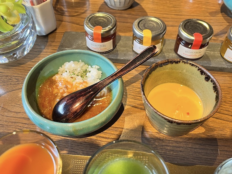 翠嵐 ラグジュアリーコレクションホテル京都の朝食：シェフの一品