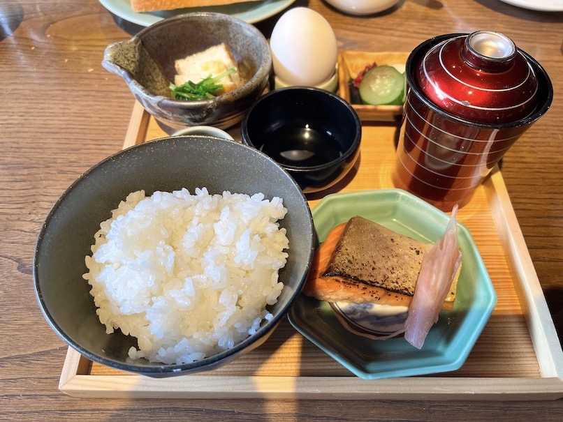 翠嵐 ラグジュアリーコレクションホテル京都の朝食：和食（お盆）