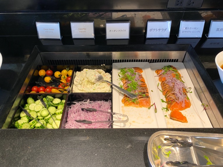 インターコンチネンタル東京ベイのクラブラウンジ：朝食のフード（前菜）