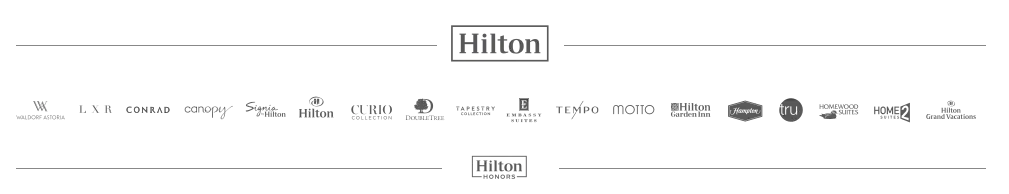 ヒルトンオナーズ(Hilton Honors)に参加のホテルブランド