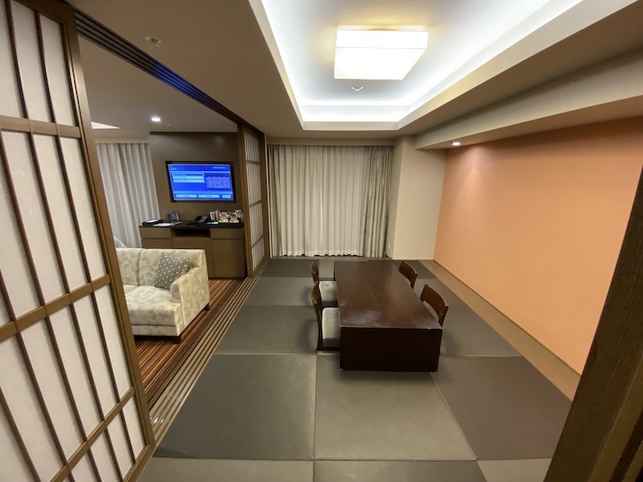 シェラトングランデ東京ベイ「和室スイーツ」：和室（全体像）