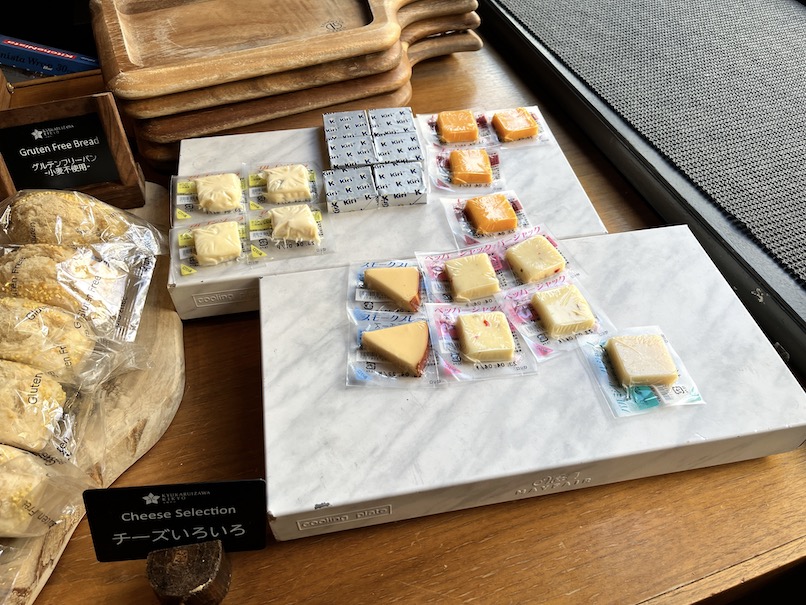 ヒルトン軽井沢（KIKYO）の朝食ビュッフェ：チーズ