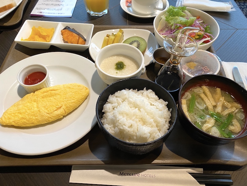 メルキュール東京銀座の朝食：和食セット