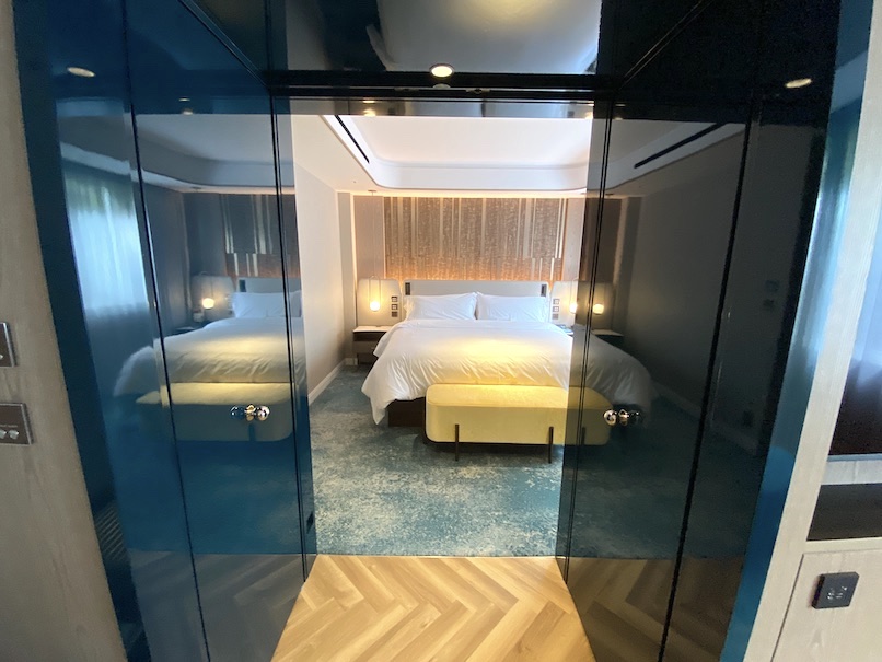ウェスティン都ホテル京都の客室：寝室（全体像）