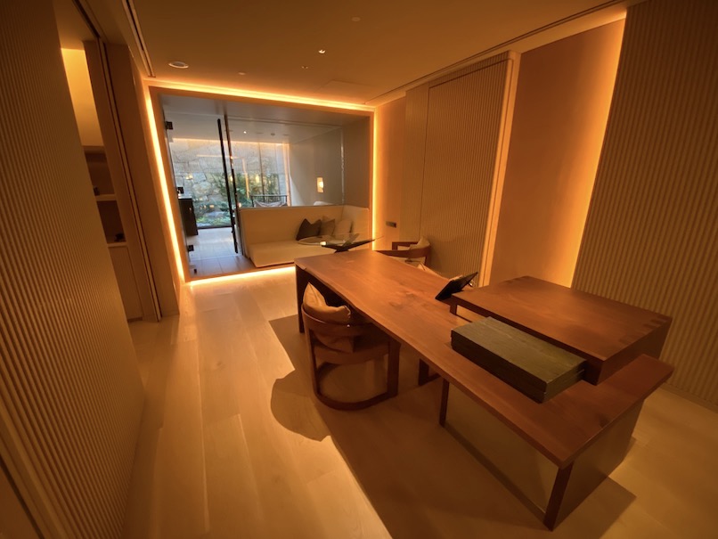 HOTEL THE MITSUI KYOTO（ホテルザ三井京都）「プライベート温泉」：ダイニング