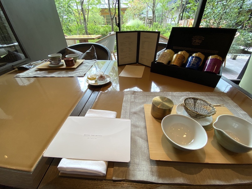 HOTEL THE MITSUI KYOTO（ホテルザ三井京都）のアフタヌーンティー：テーブルセッティング