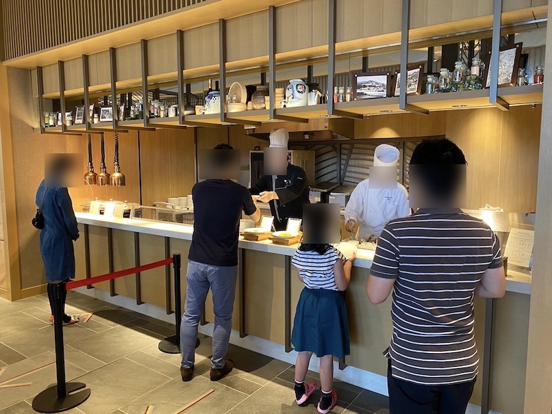 ウェスティン都ホテル京都の朝食：ビュッフェ（洋カウンター）