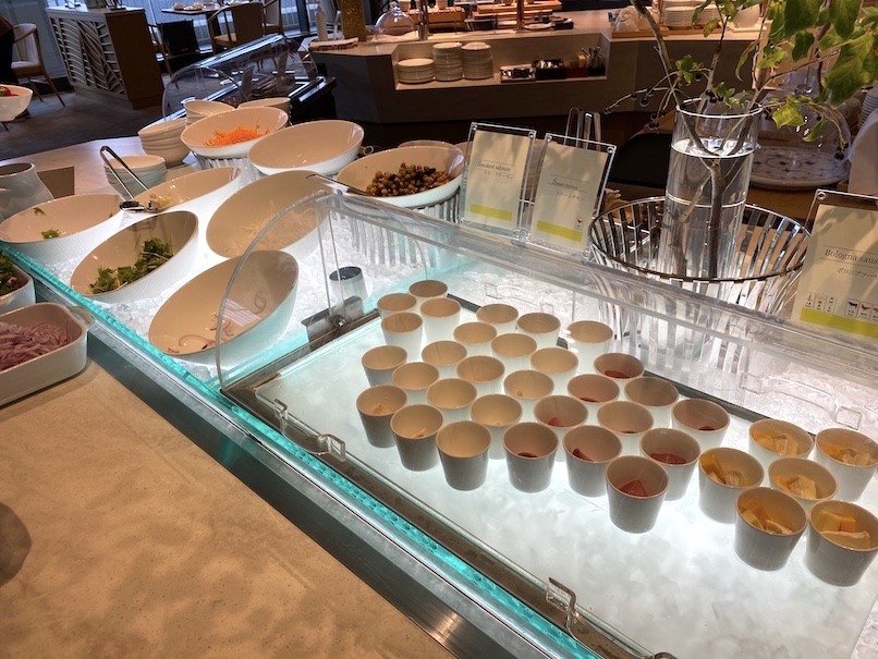 ウェスティン都ホテル京都の朝食：ビュッフェ（サラダ）