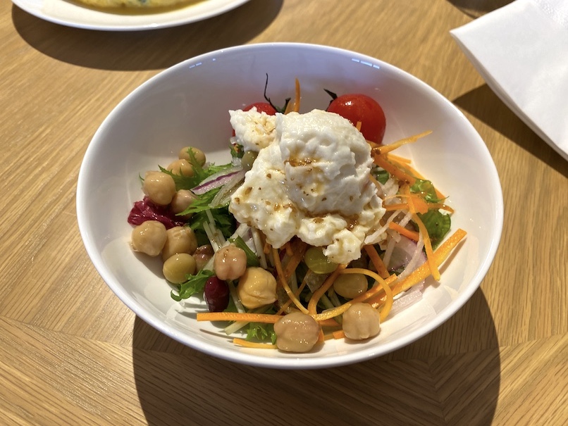 ウェスティン都ホテル京都の朝食：実食（サラダ）
