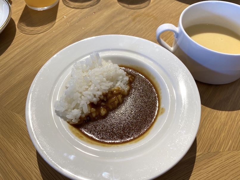 ウェスティン都ホテル京都の朝食：実食（カレーライス）