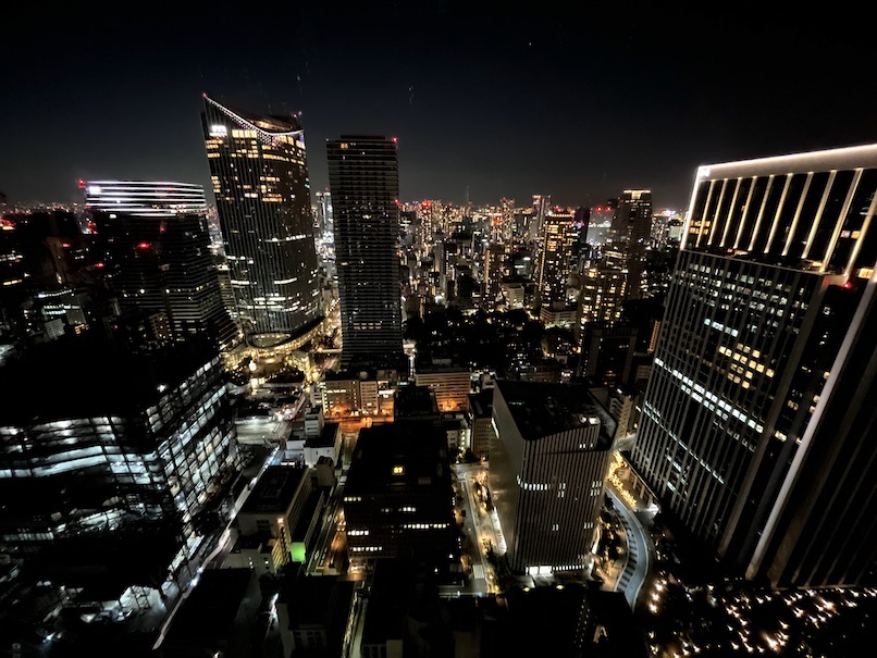 The Okura Tokyo（オークラ東京）の客室：眺望（夜間）