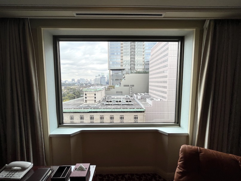 帝国ホテル東京の客室：眺望1（窓）