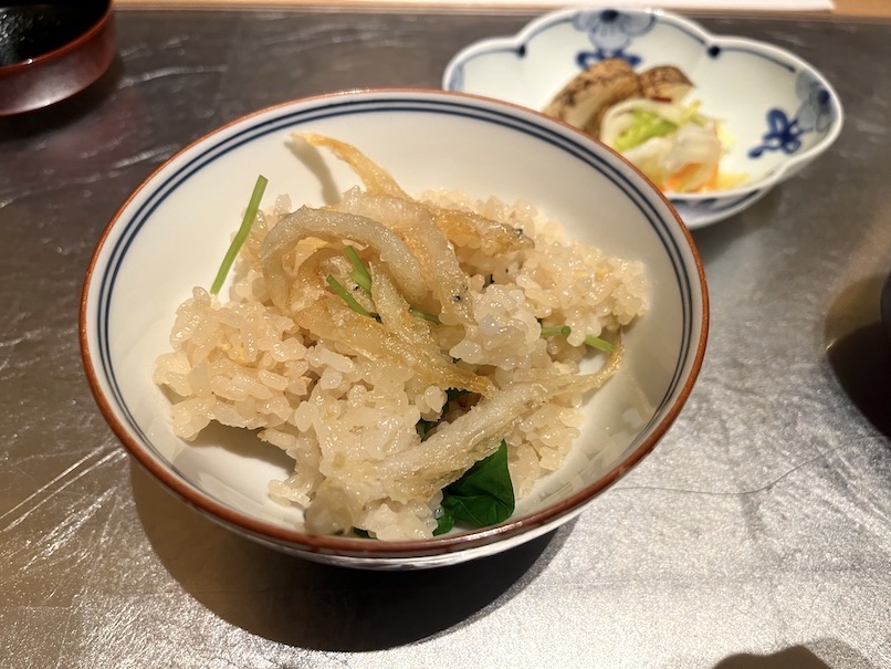 ふふ日光の夕食：炊き込みご飯