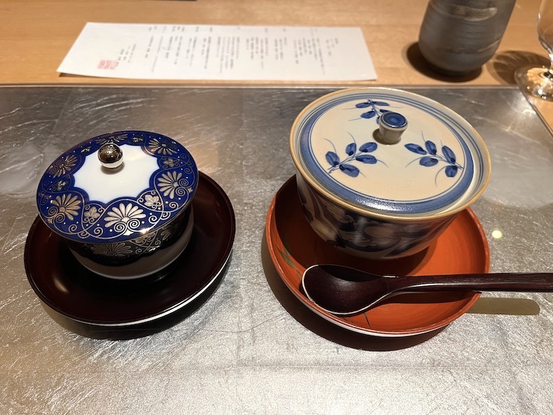 ふふ日光の夕食：デザート（器）