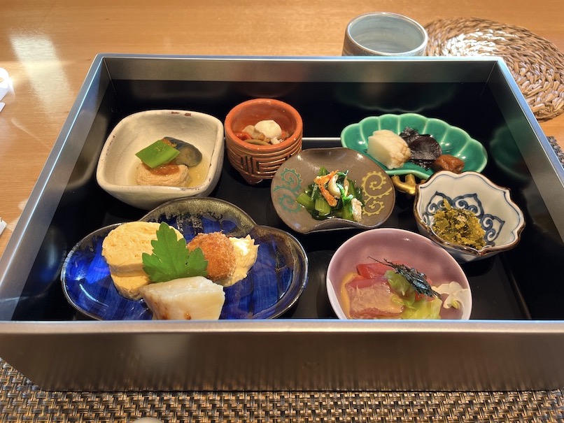 ふふ日光の朝食：お重（中身）