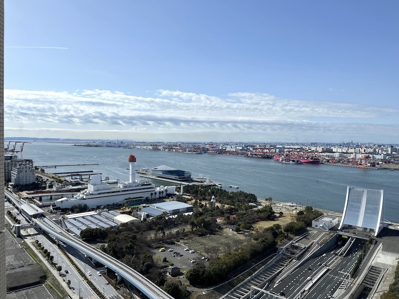 グランドニッコー東京台場の朝食：鮨 玉かがりの眺望