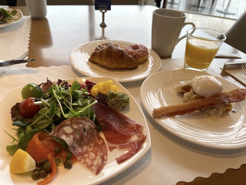ヒルトン東京お台場の朝食とクラブラウンジ：朝食（フード）