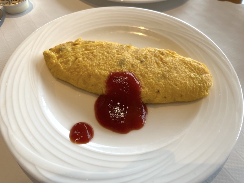 ヒルトン東京お台場の朝食：実食（オムレツ）