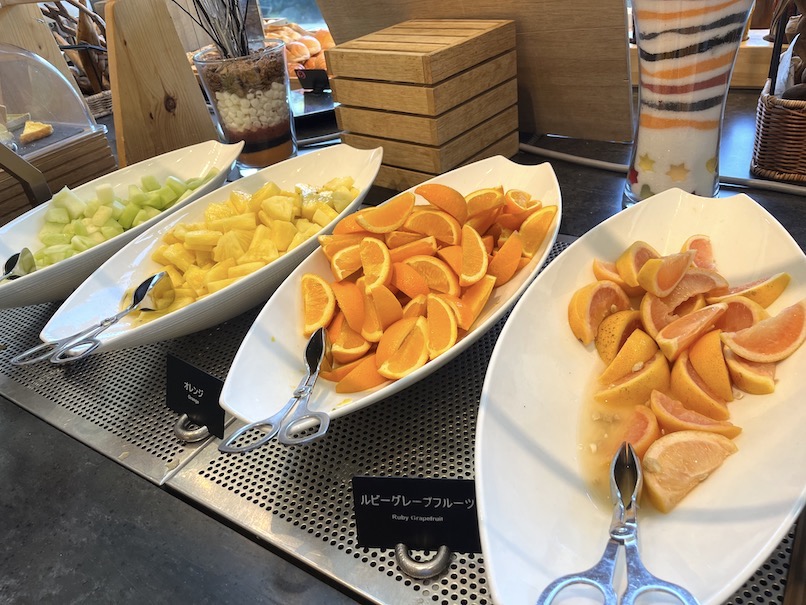 ヒルトン東京ベイ（舞浜）の朝食：フードの品揃え（フルーツ2）