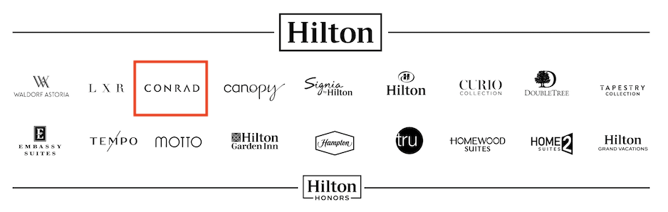 ヒルトンのホテルブランド一覧（コンラッド）