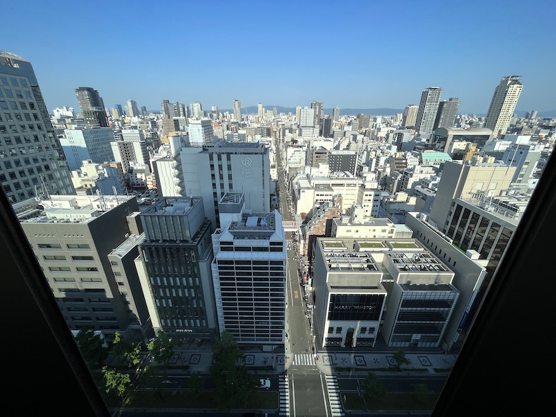 W大阪（W Osaka）の客室：眺望（東側）