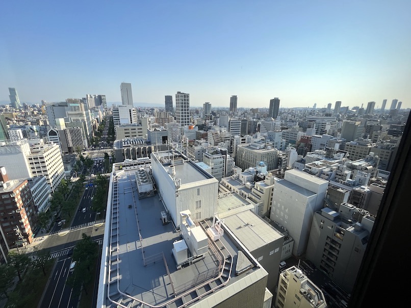 W大阪（W Osaka）の客室：眺望（南側）