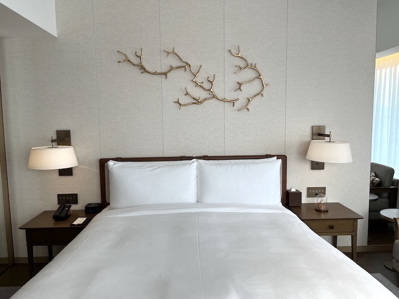 JWマリオット奈良の客室（ジュニアスイート）：寝室（ベッド）