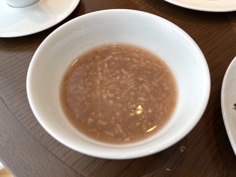 JWマリオット奈良の朝食：実食（茶粥）