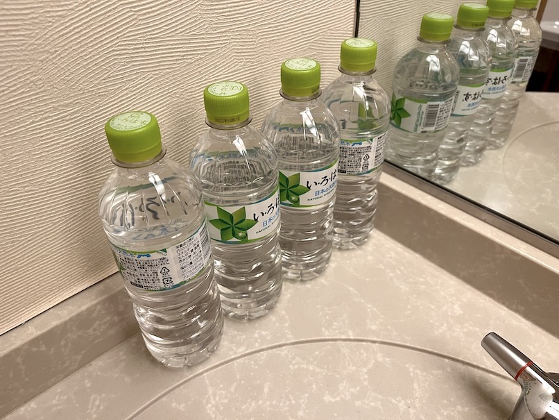 ヒルトン大阪の和室スイート：水