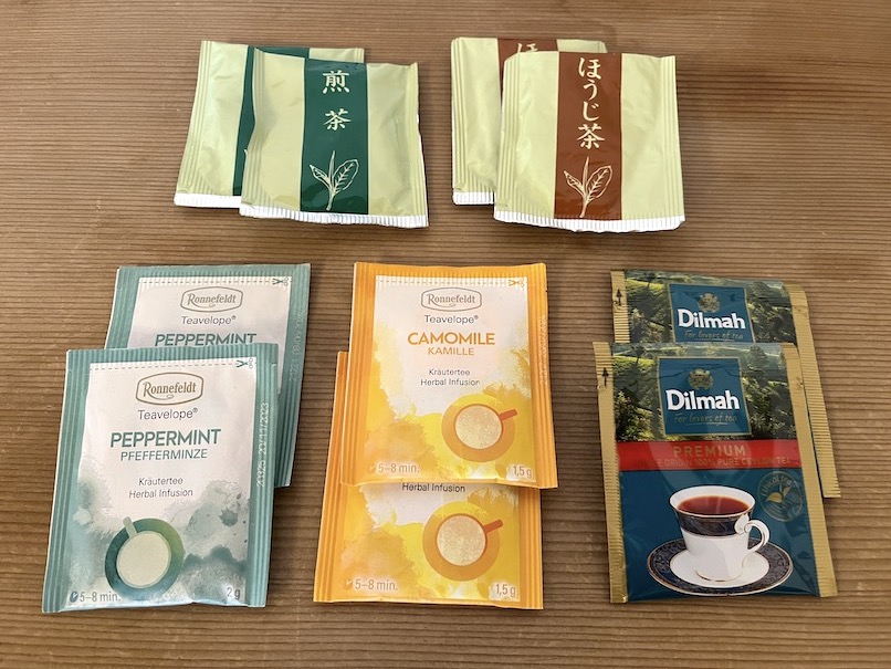 ヒルトン大阪の和室スイート：ティーバッグ（紅茶と日本茶）