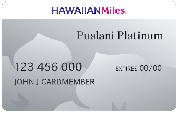 ハワイアン航空「Pualani Platinum」ステータスの券面
