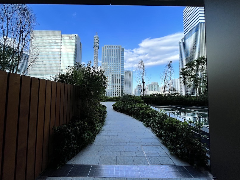 ウェスティンホテル横浜の屋上庭園：全体像